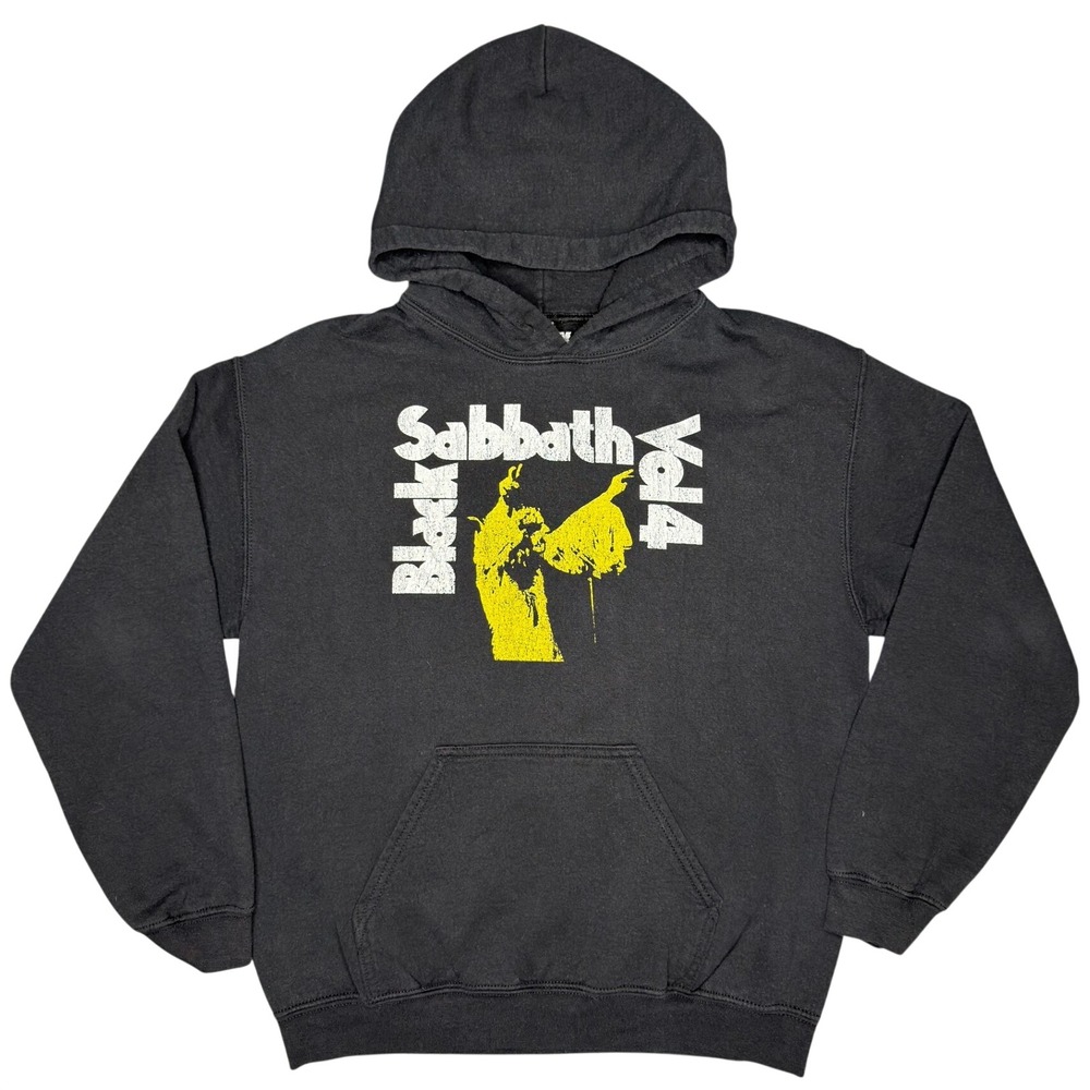 Black Sabbath Hoodie Medium Black Vol 4 Graphic Band Sweatshirt
